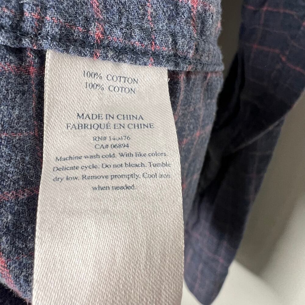 Faherty Men's Navy Check Button Down Shirt Size XL - Picture 5 of 6